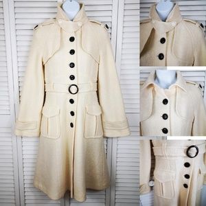 Nanette Lepore Elegant Wool Long Coat
